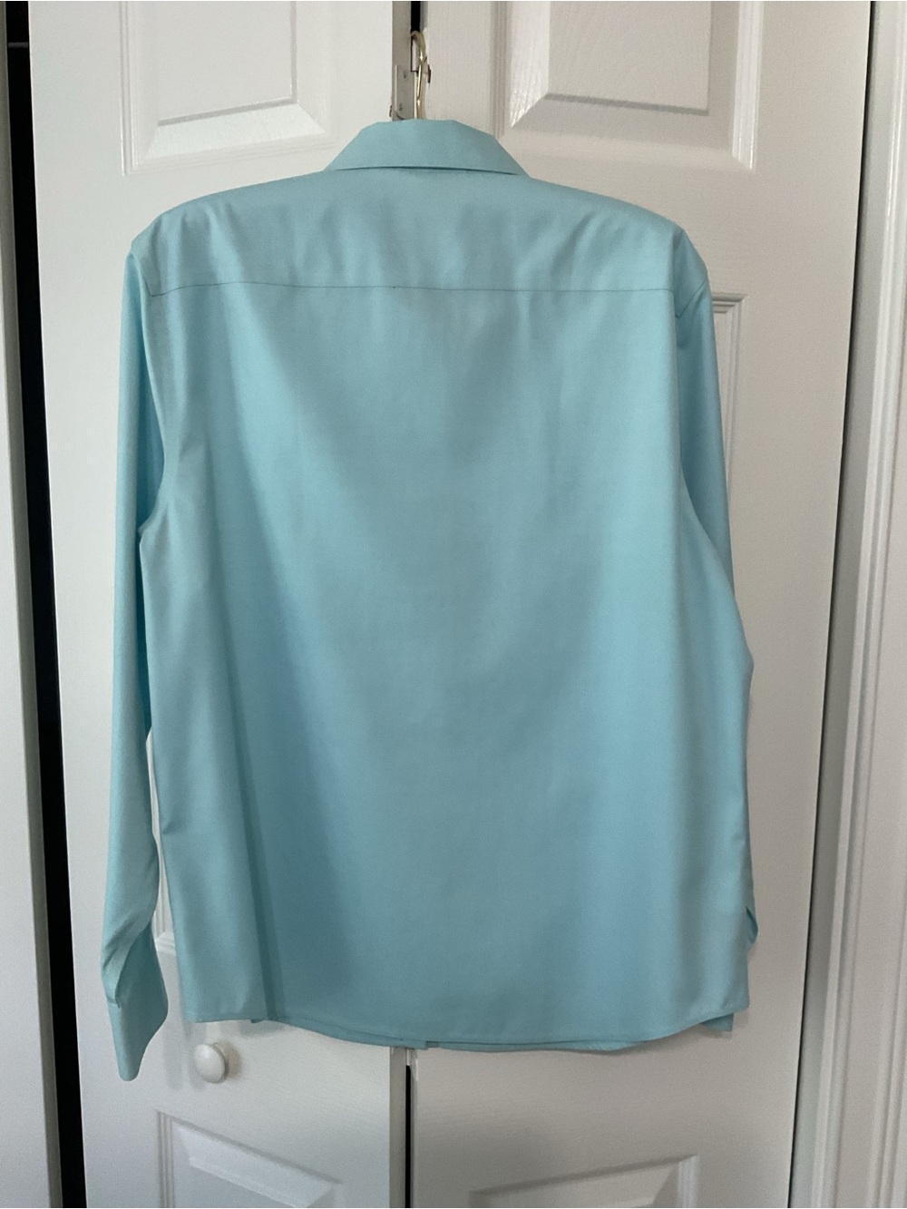 Jones New York Signature Aqua Dress Shirt - Classic Long Sleeve - Picture 2 of 6